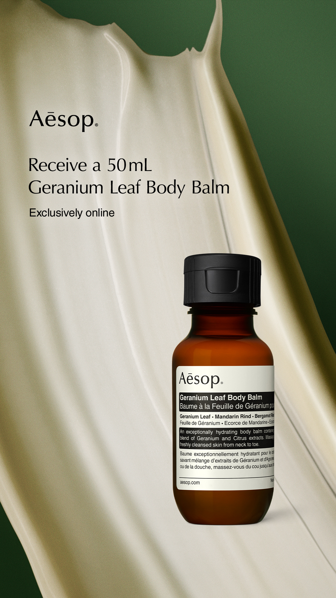 Aesop Facebook ad