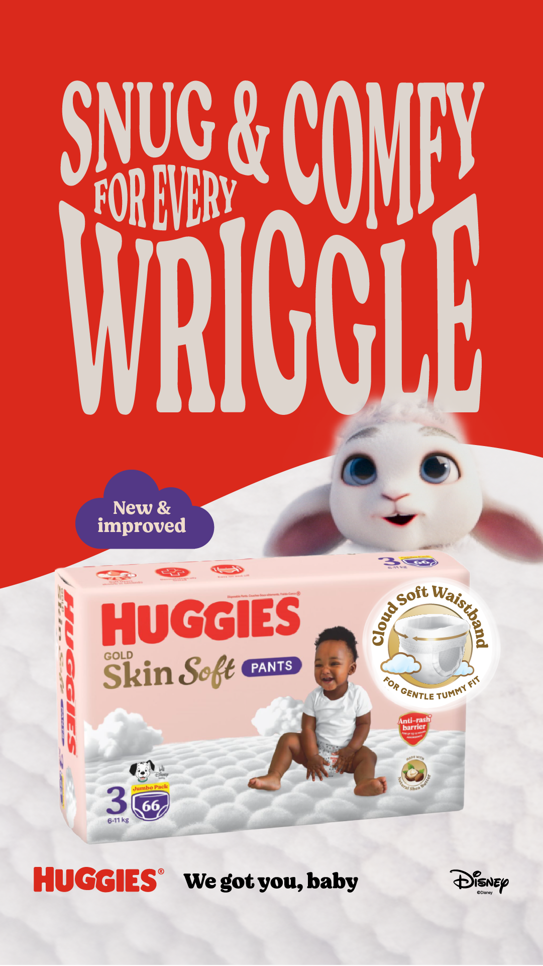 Huggies SA Facebook ad: NEW Huggies Gold Skin Soft Pants 