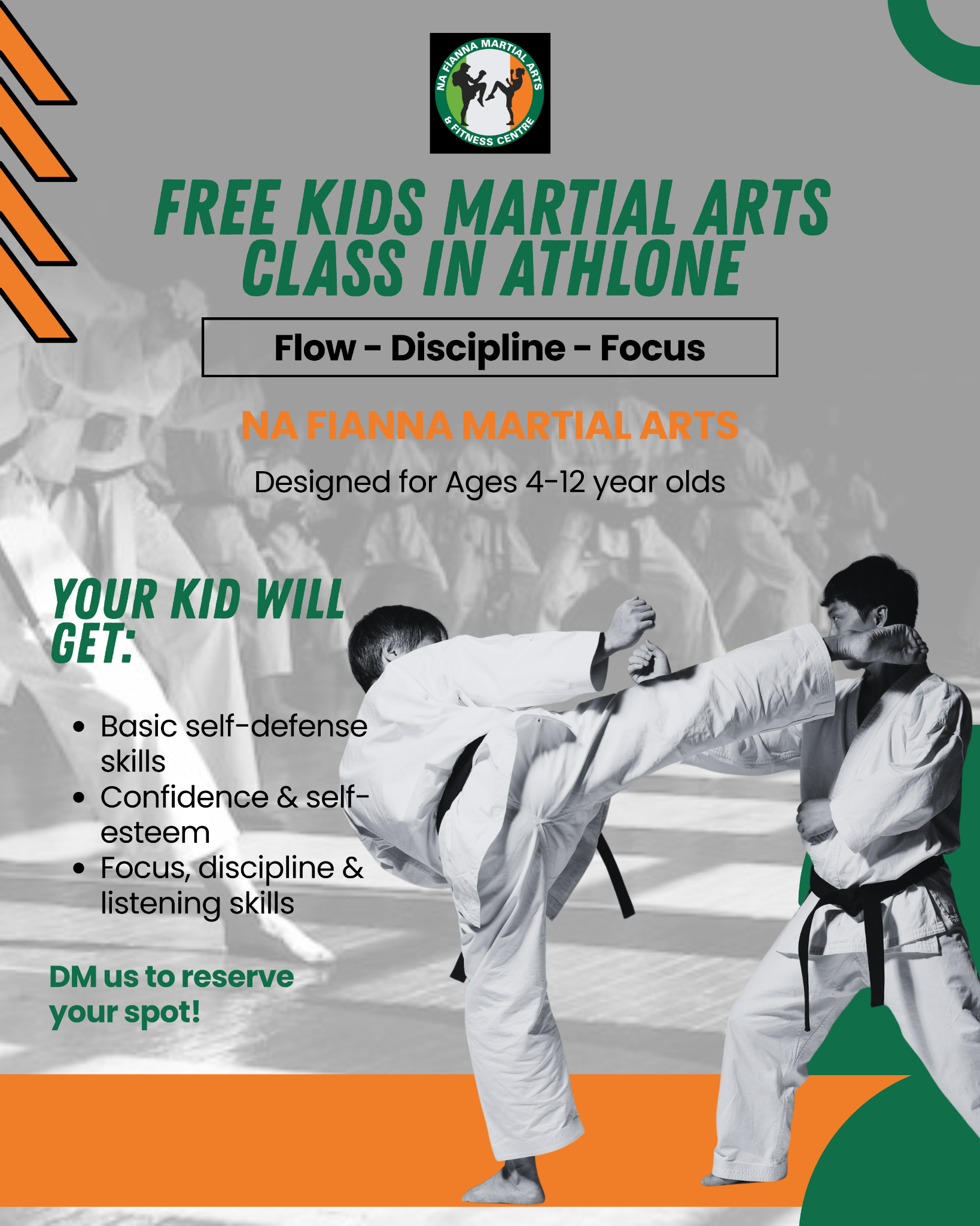 Na Fianna Martial Arts - Athlone Facebook ad: Chat with us