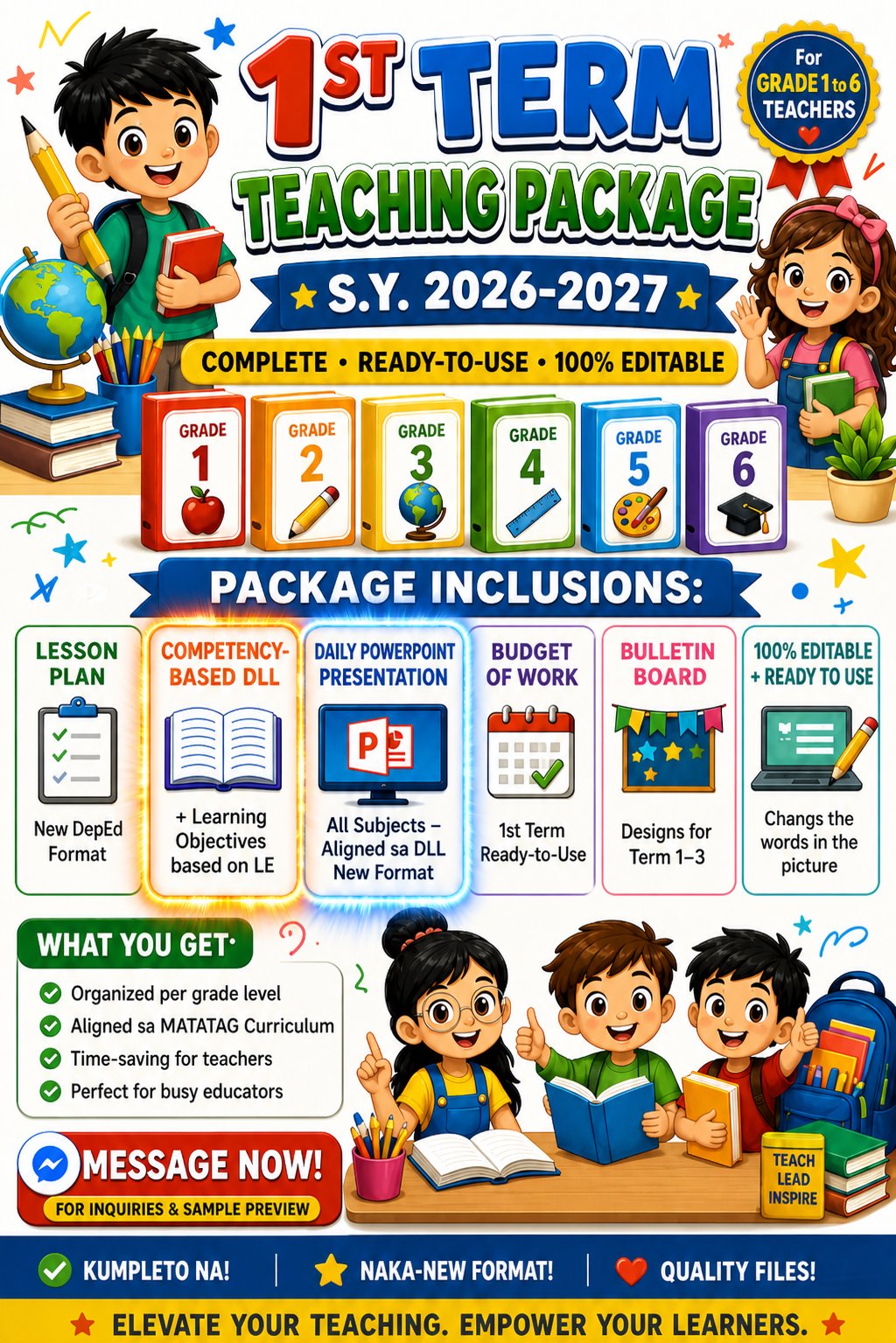 Teacher Essentials PH Facebook ad: TRI-SEM S.Y. 2026-2027 FILES ARE NOW AVAILABLE!