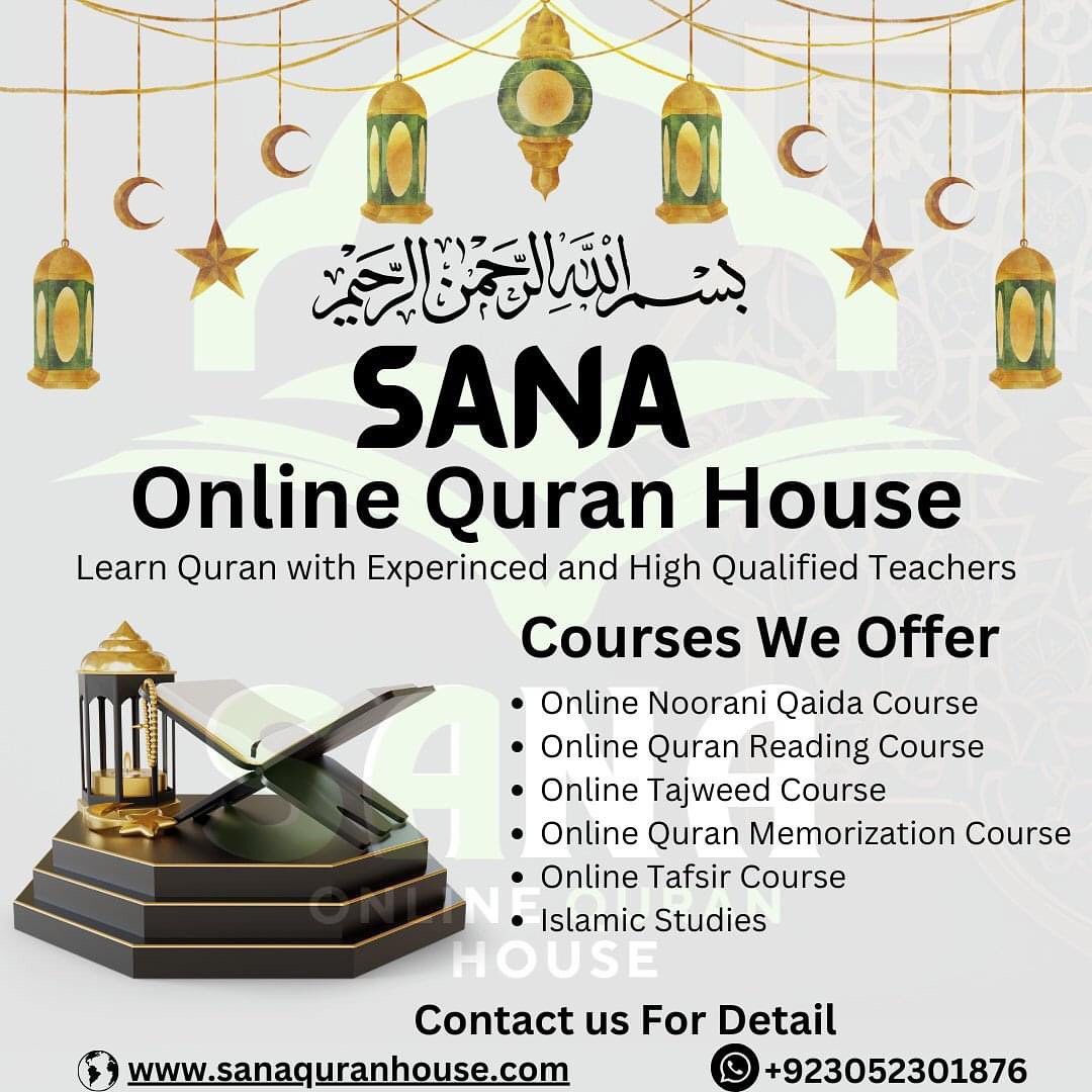 Sana Online Quran House Facebook ad: Chat with us