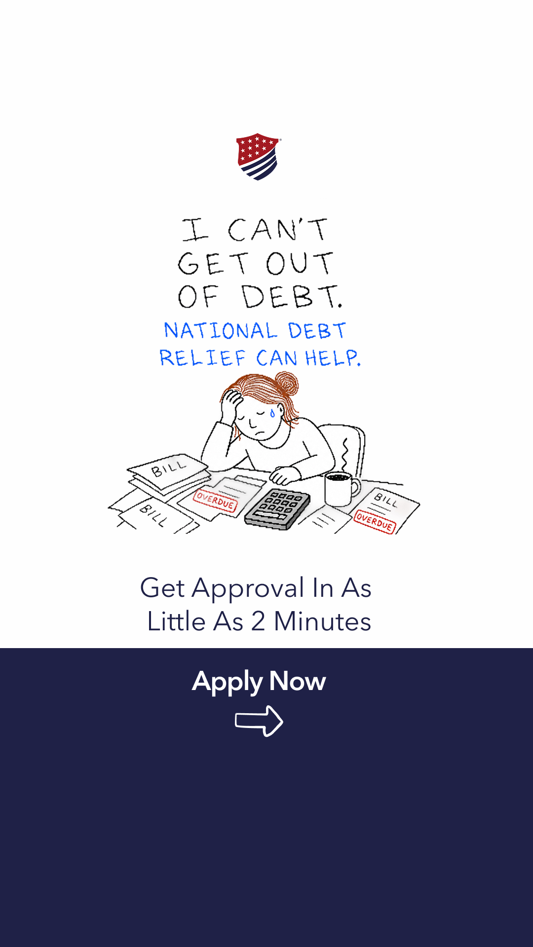 National Debt Relief Facebook ad