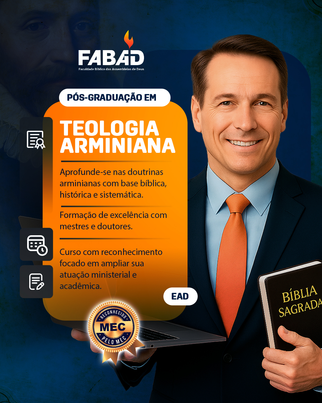 Faculdade FABAD Facebook ad from Feb 12, 2026