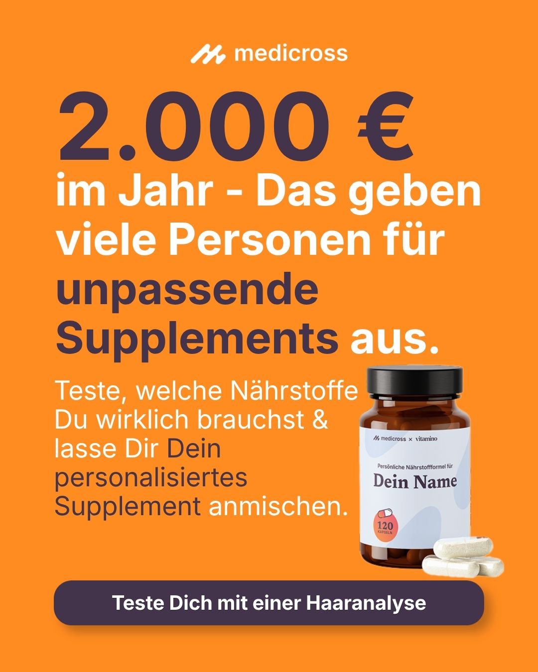 Medicross Labs Facebook ad