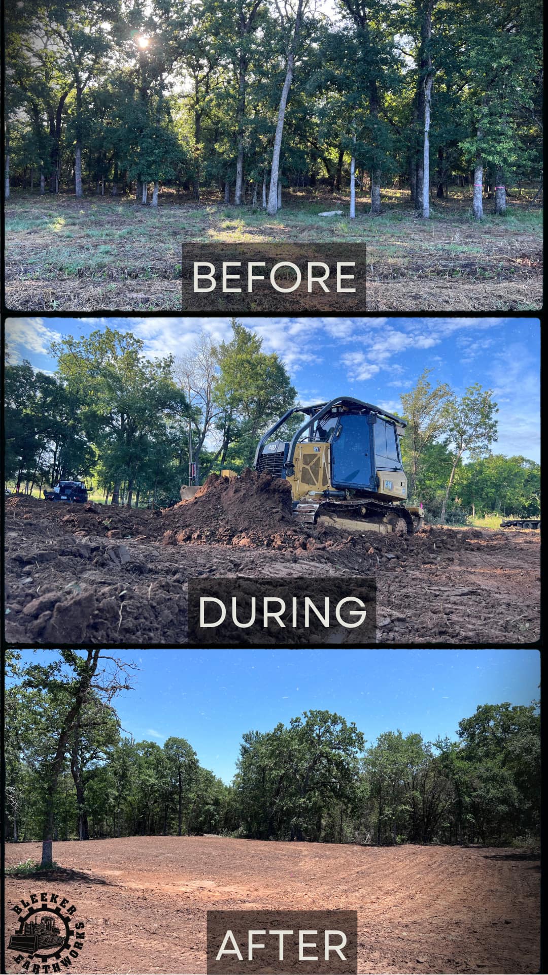 Bleeker Earthworks Facebook ad: All types of dirt work