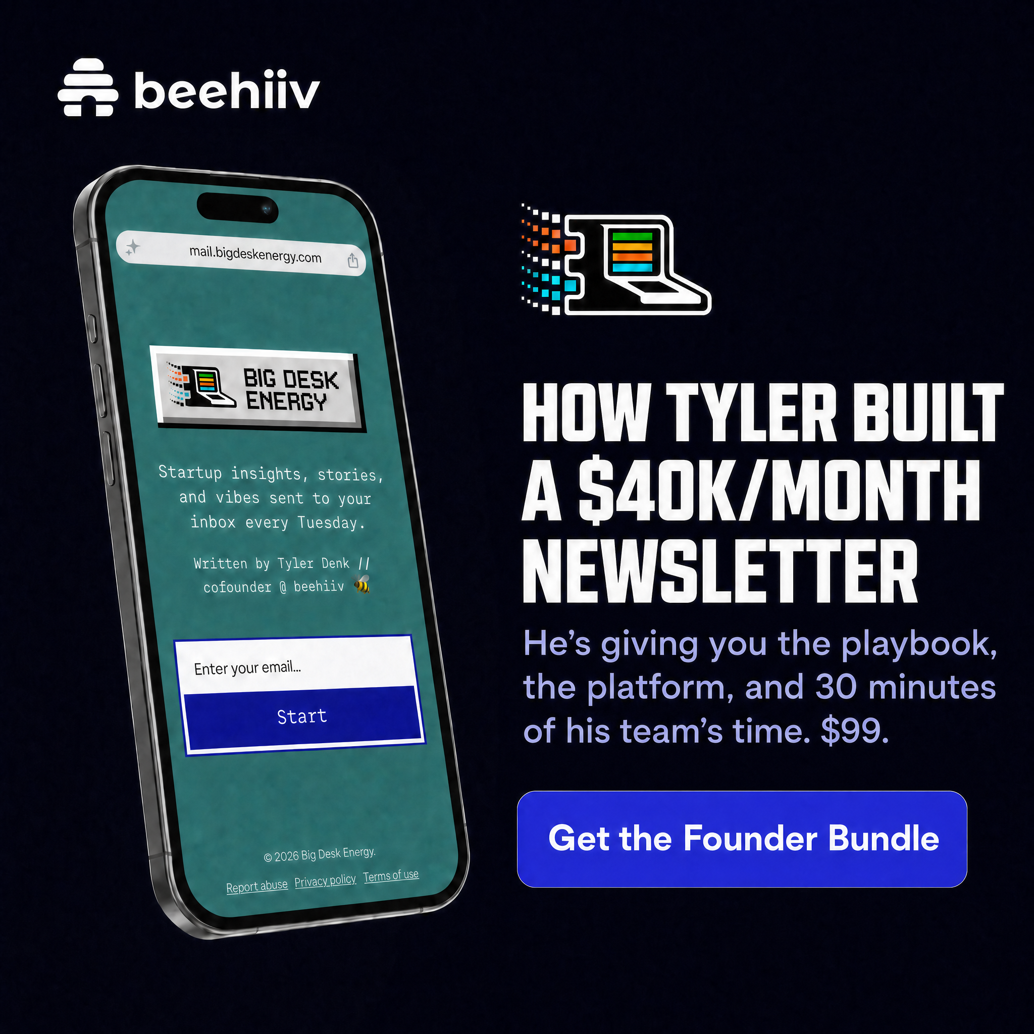 beehiiv Facebook ad