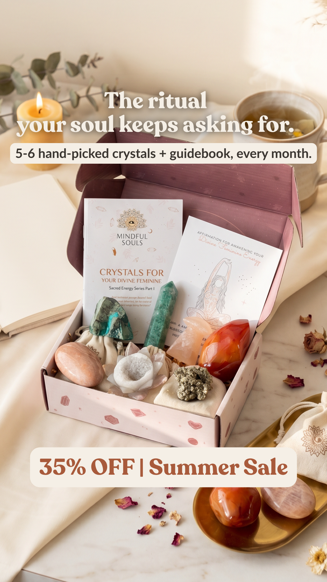 Crystal Healing Stones Facebook ad