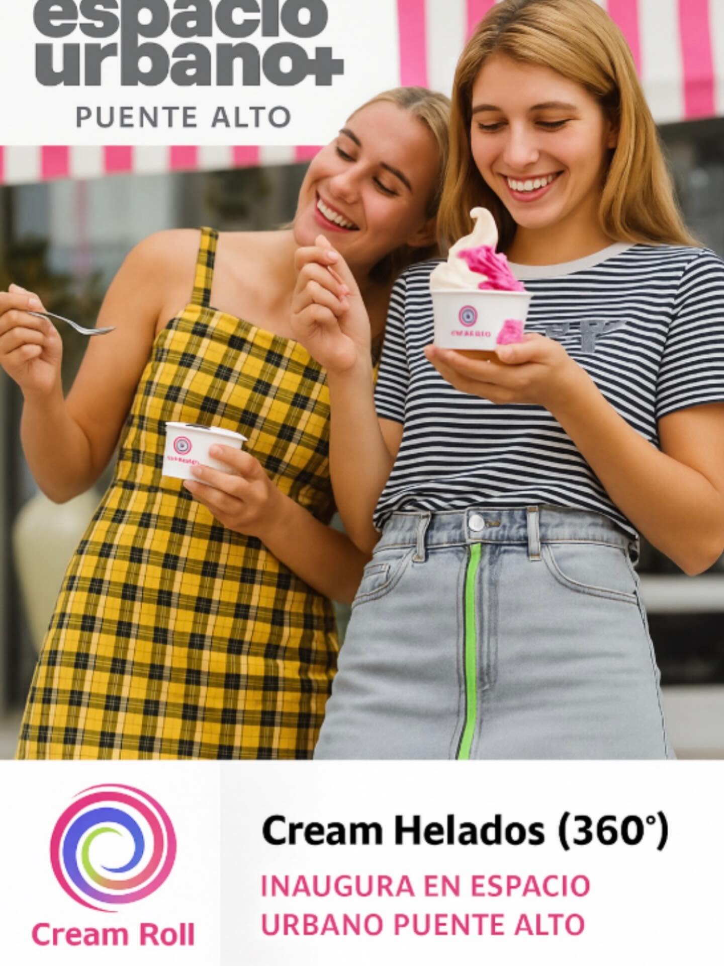 Franquicias Cream Roll Chile Facebook ad from Dec 15, 2025