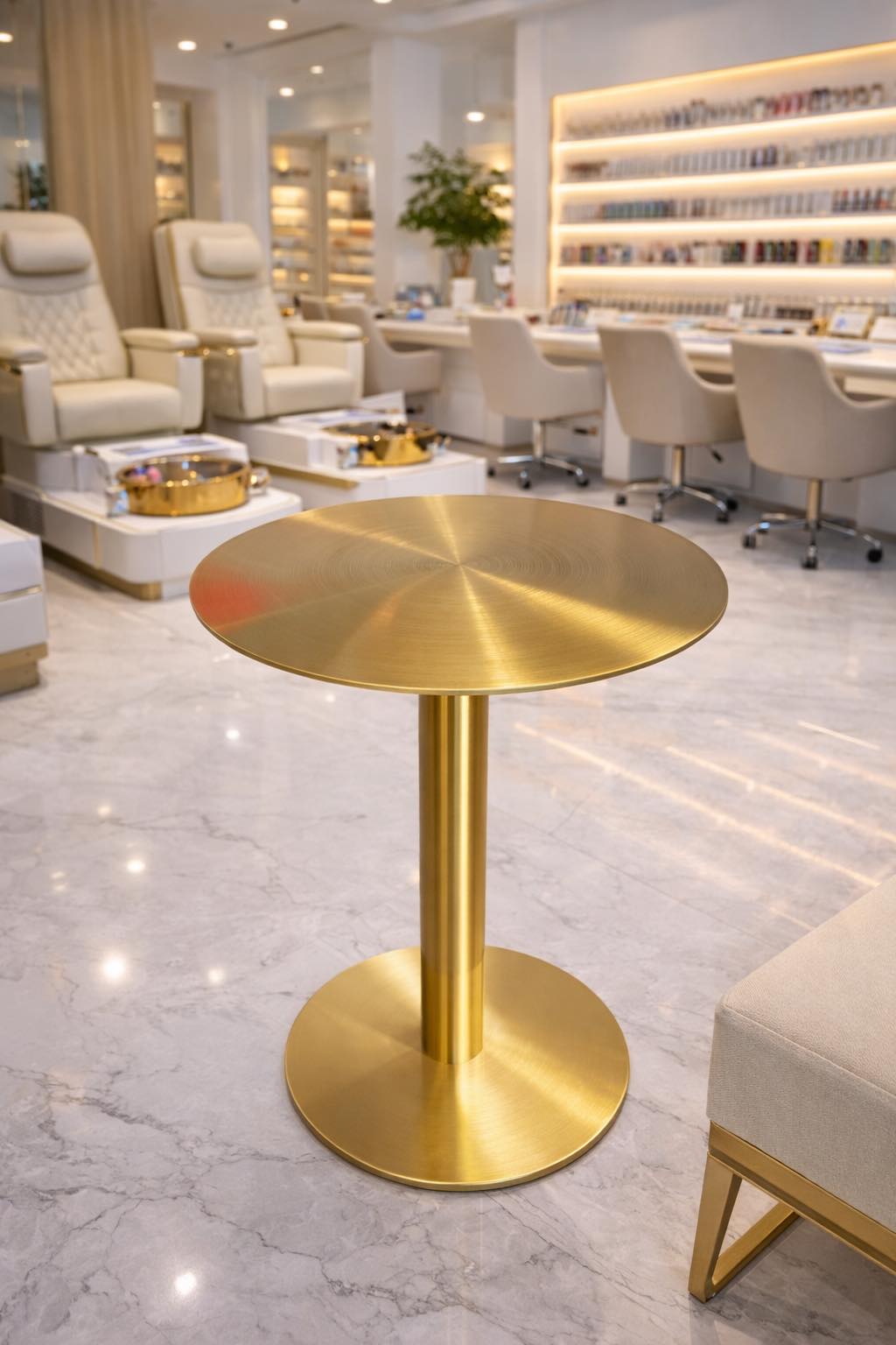 VINCI - Interior Design, Build & Custom Furniture Facebook ad: Gold Pedicure / Decor Table, Sang trọng nâng…