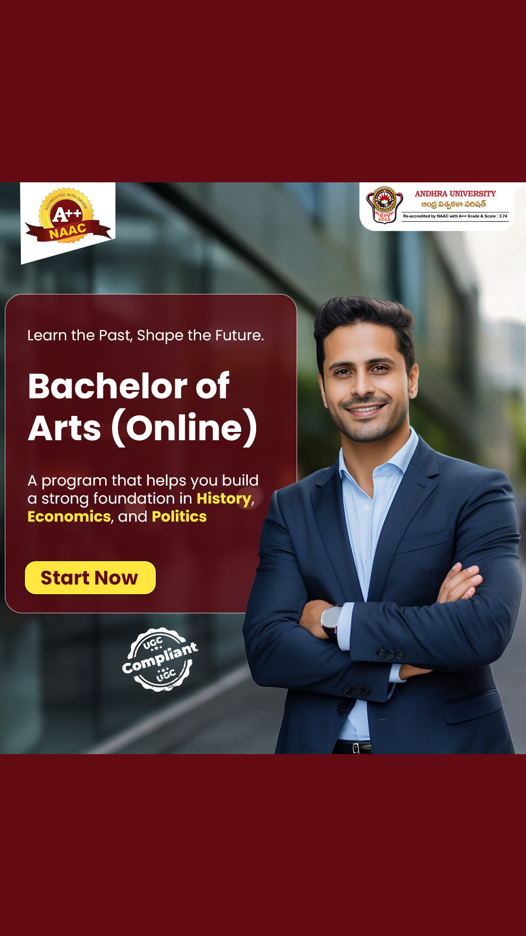 AndhraUniversity_online_ODL_DA Facebook ad