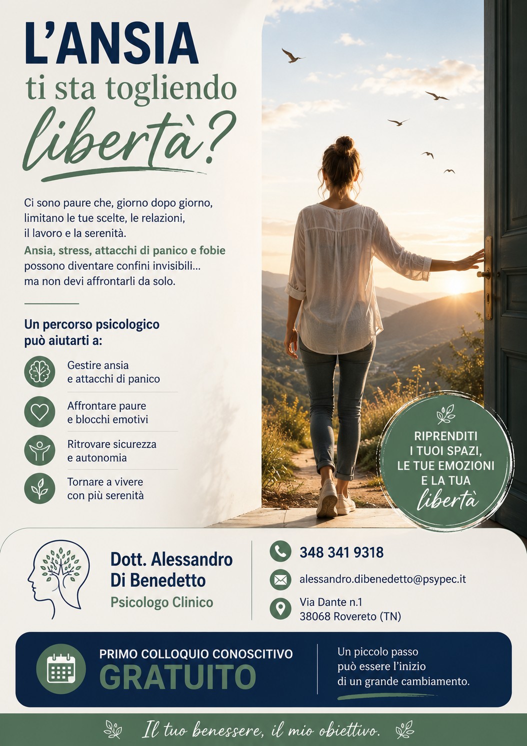 Dott. Di Benedetto Facebook ad: Vinciamo assieme l'ansia