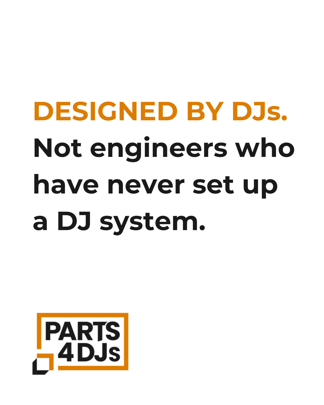 Parts 4 DJs Facebook ad: Built for real DJ setups