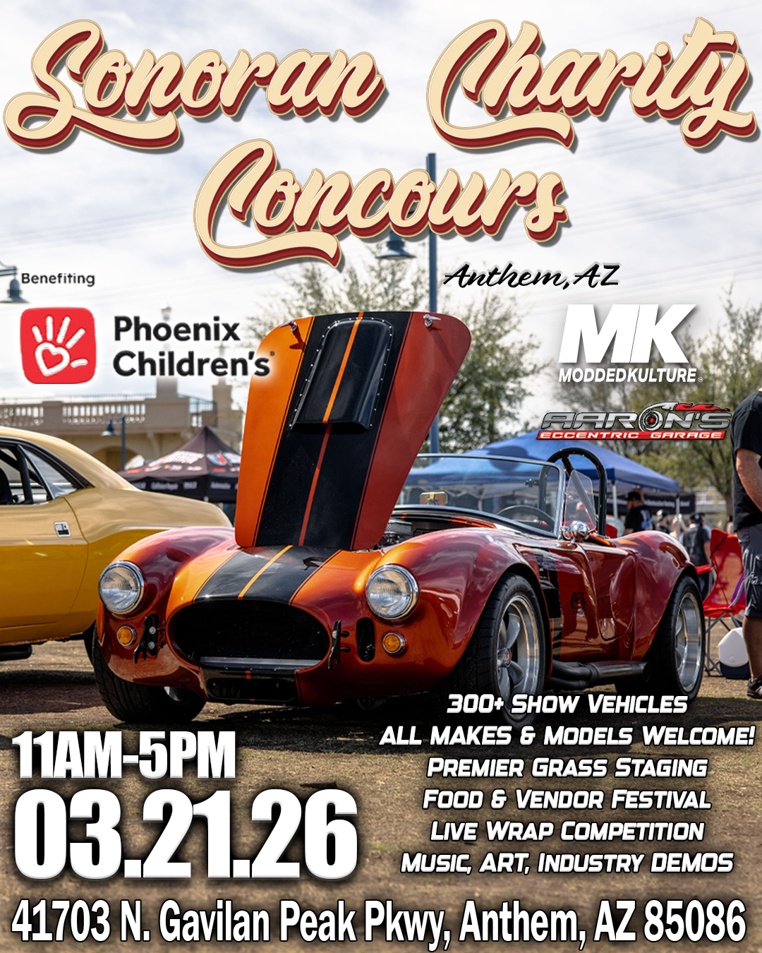 Modded Kulture Facebook ad: SONORAN CHARITY CONCOURS - Anthem, AZ