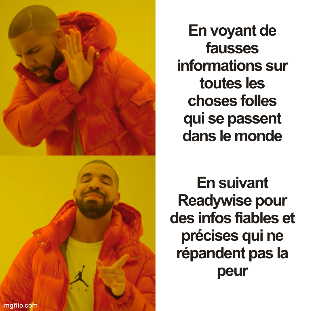 ReadyWise France Facebook ad: En ligne, il y a beaucoup de bruit…
