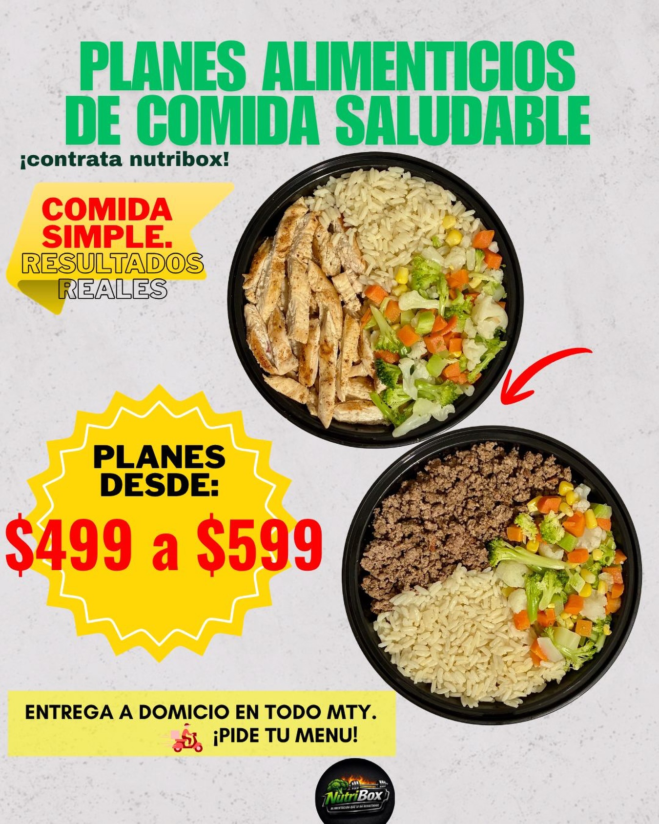 nutribox.mty Facebook ad: Comida simple