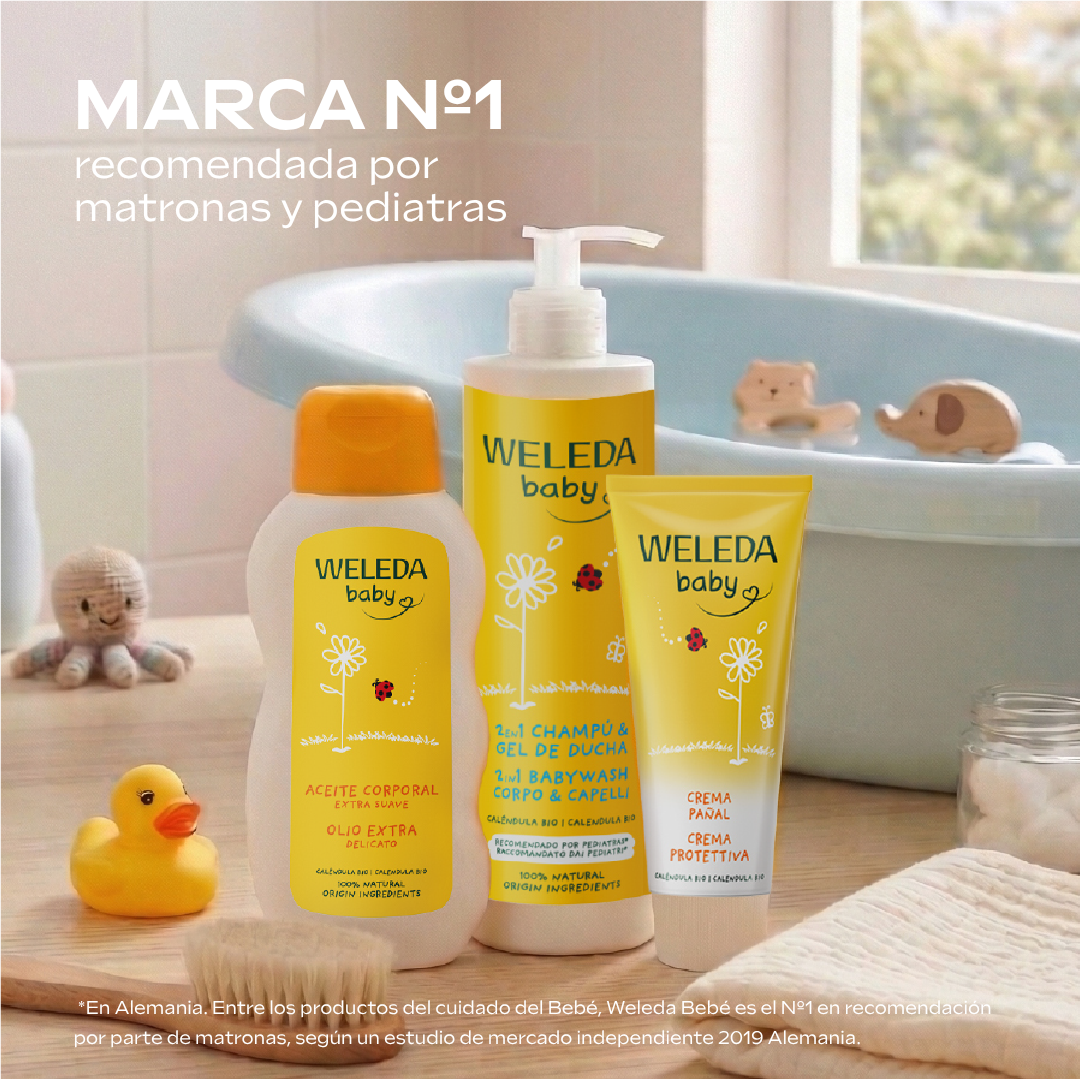Weleda Facebook ad: Para la piel más delicada, solo lo más natural
