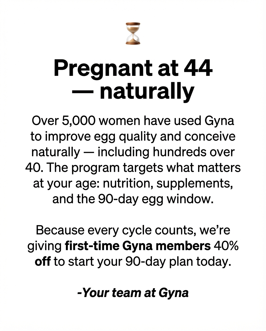 Gyna Fertility and Pregnancy Advice Facebook ad
