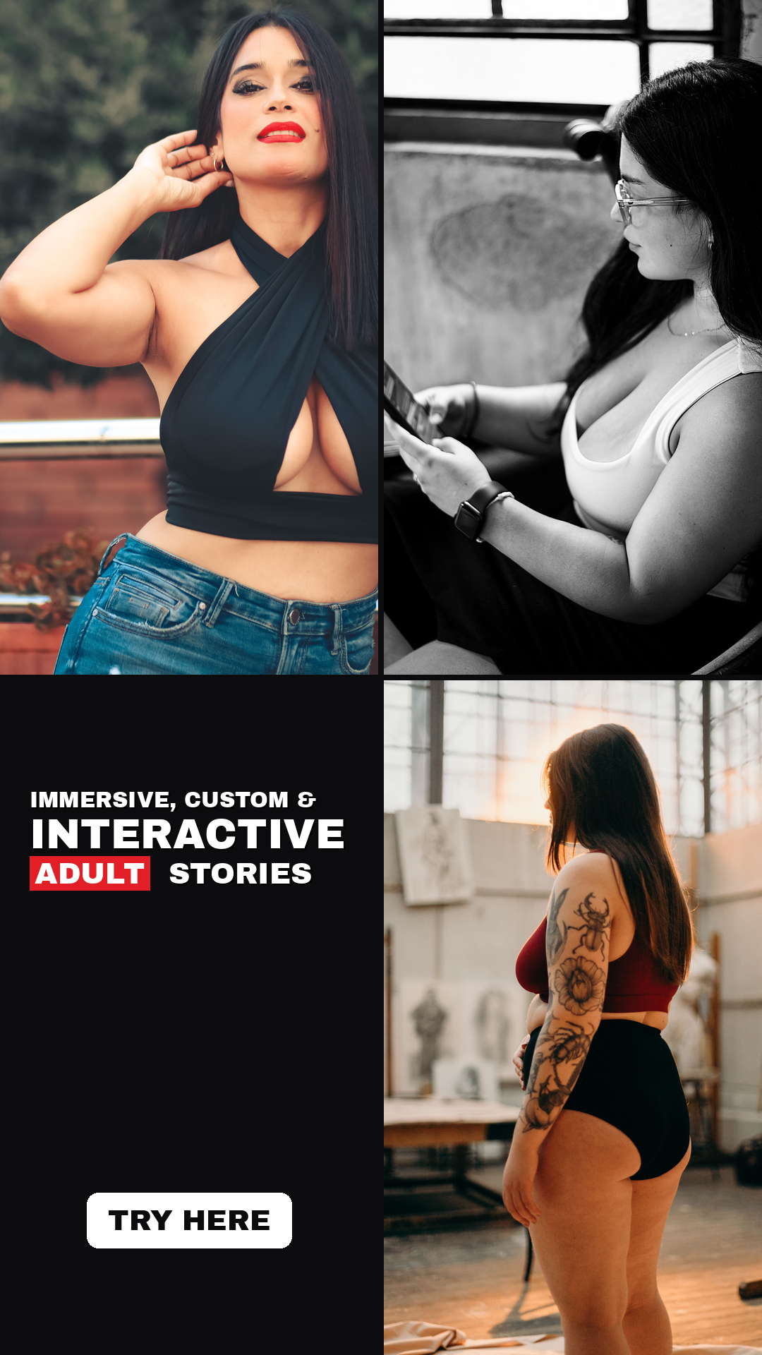 Stuff So Sweet Facebook ad: Interactive Adult Stories