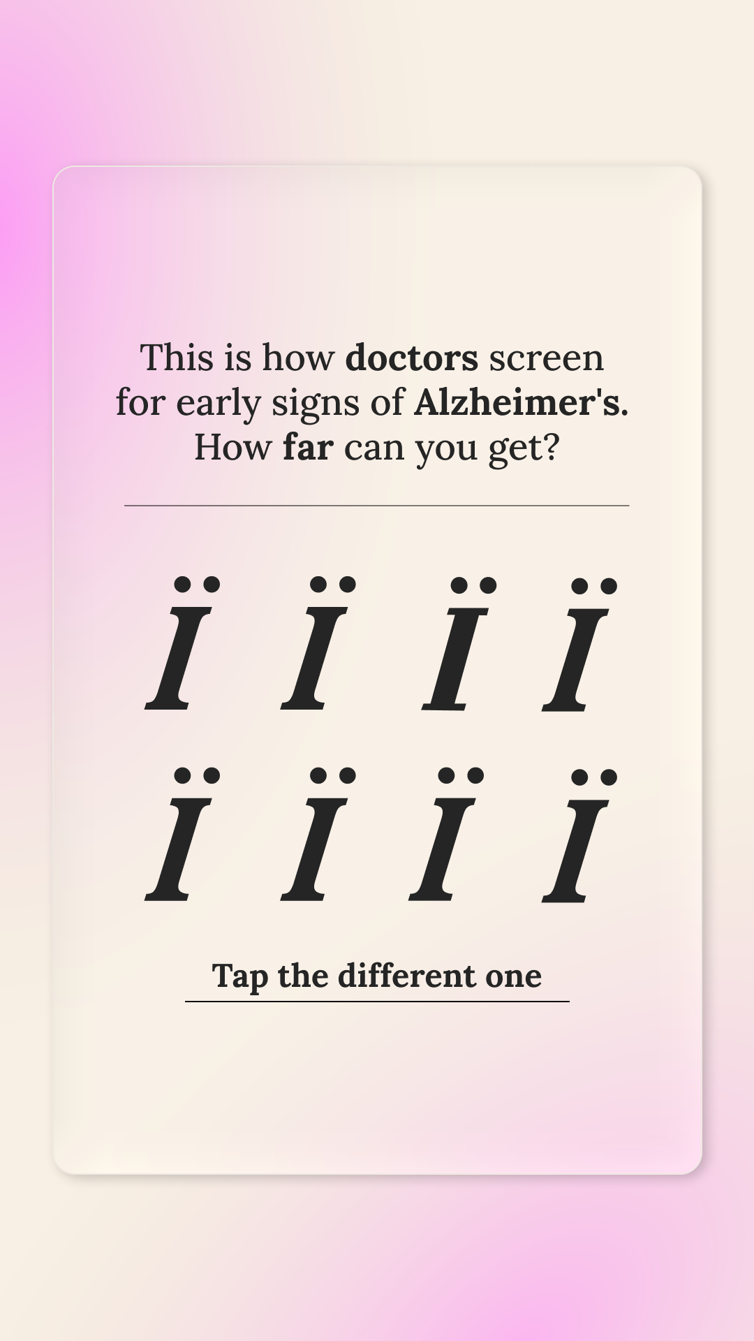 Brain Health Check Facebook ad