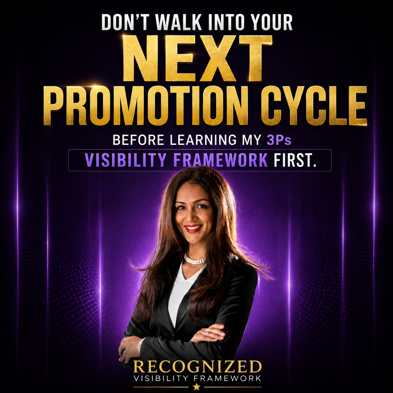 Shenomics Facebook ad: Visibility Framework for High Achieving Women
