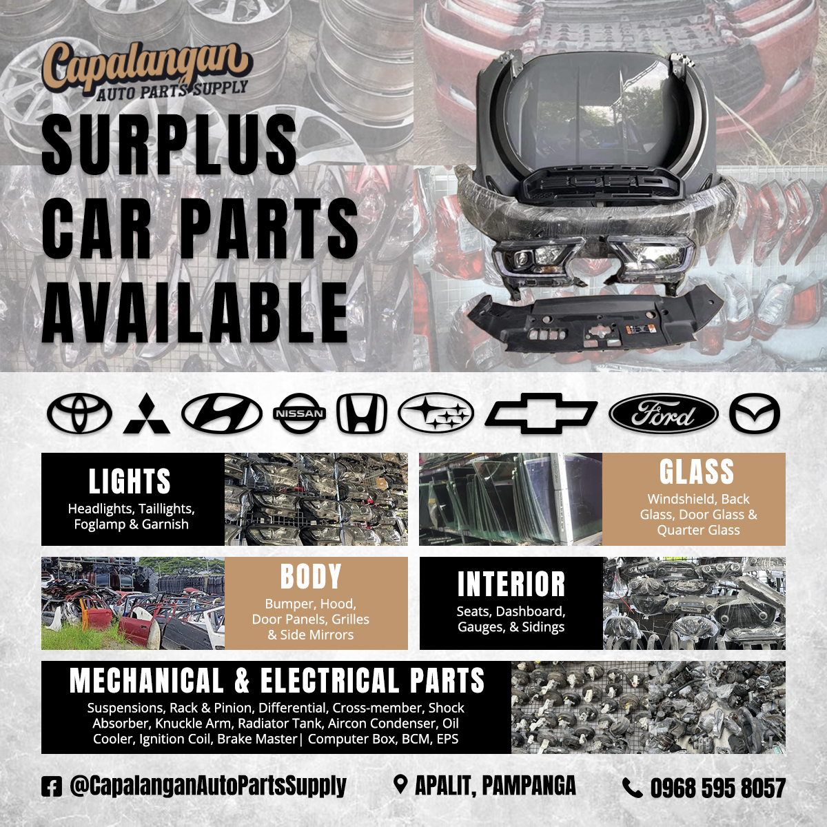 Capalangan Auto Parts Supply Facebook ad: Rev Up Your Ride with Capalangan Auto Parts…