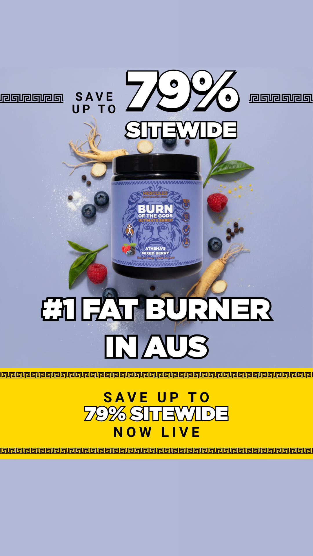 Hercules Supplements Aust Facebook ad
