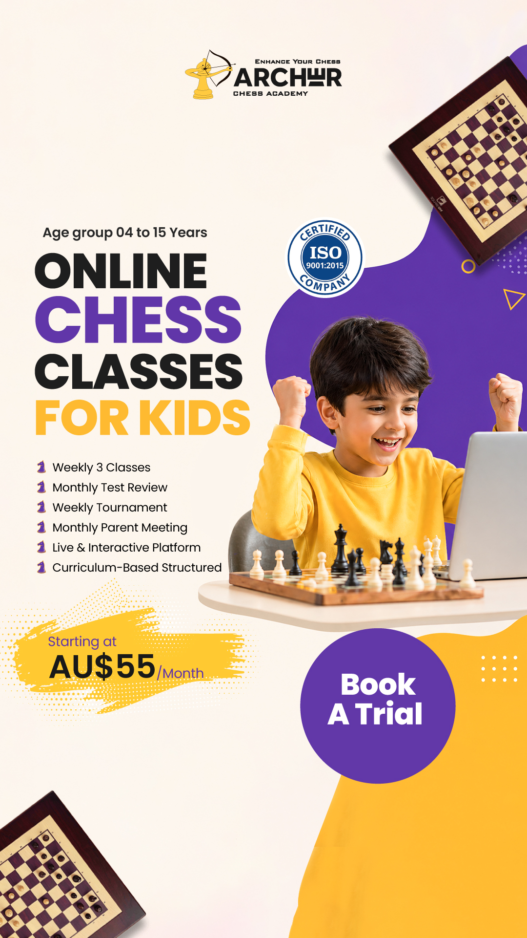 Archer Chess Academy Facebook ad