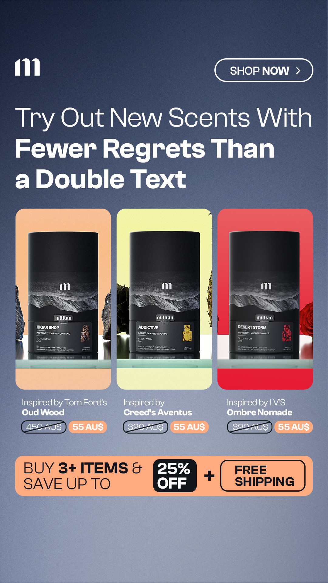 Millian Facebook ad