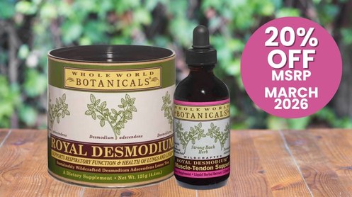Whole World Botanicals Facebook ad: In March, get 20% off MSRP for all…