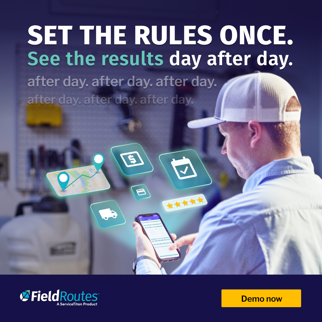 FieldRoutes, A ServiceTitan Product Facebook ad