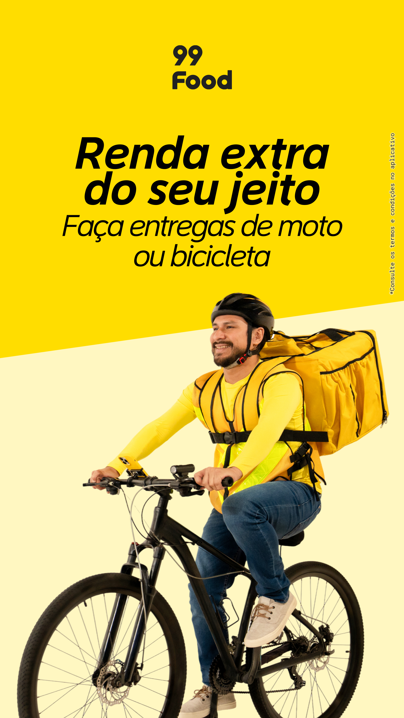 Sou Motorista 99 Facebook ad: Seja entregador 99Food