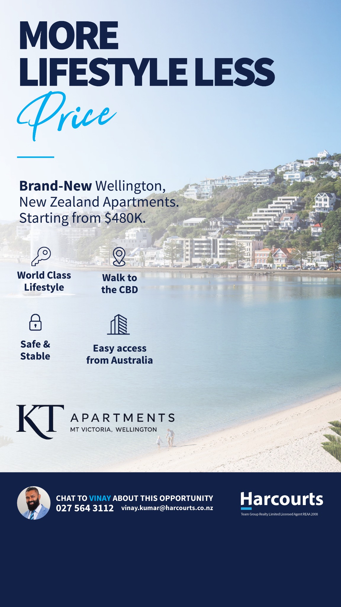 Harcourts Team Group Facebook ad from Aug 4, 2026
