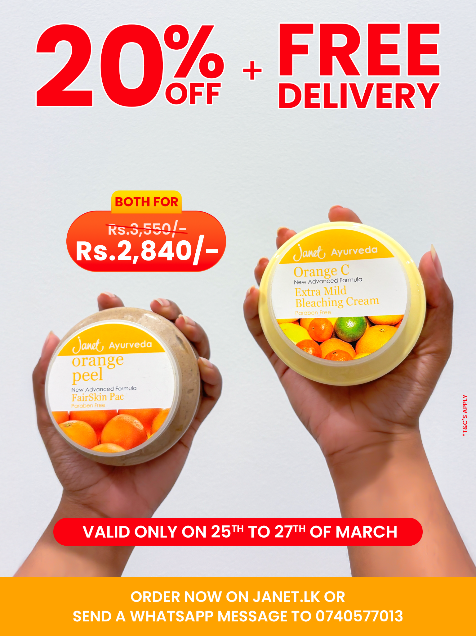 Janet ஸ்ரீ லங்கா Facebook ad: Get 20% Discount and Free Delivery on your…
