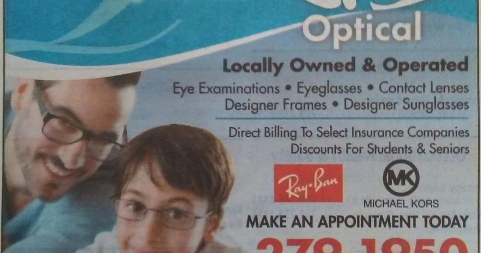 Clear Focus Optical Marystown Facebook ad: Clear Focus Optical is locally owned and operated…