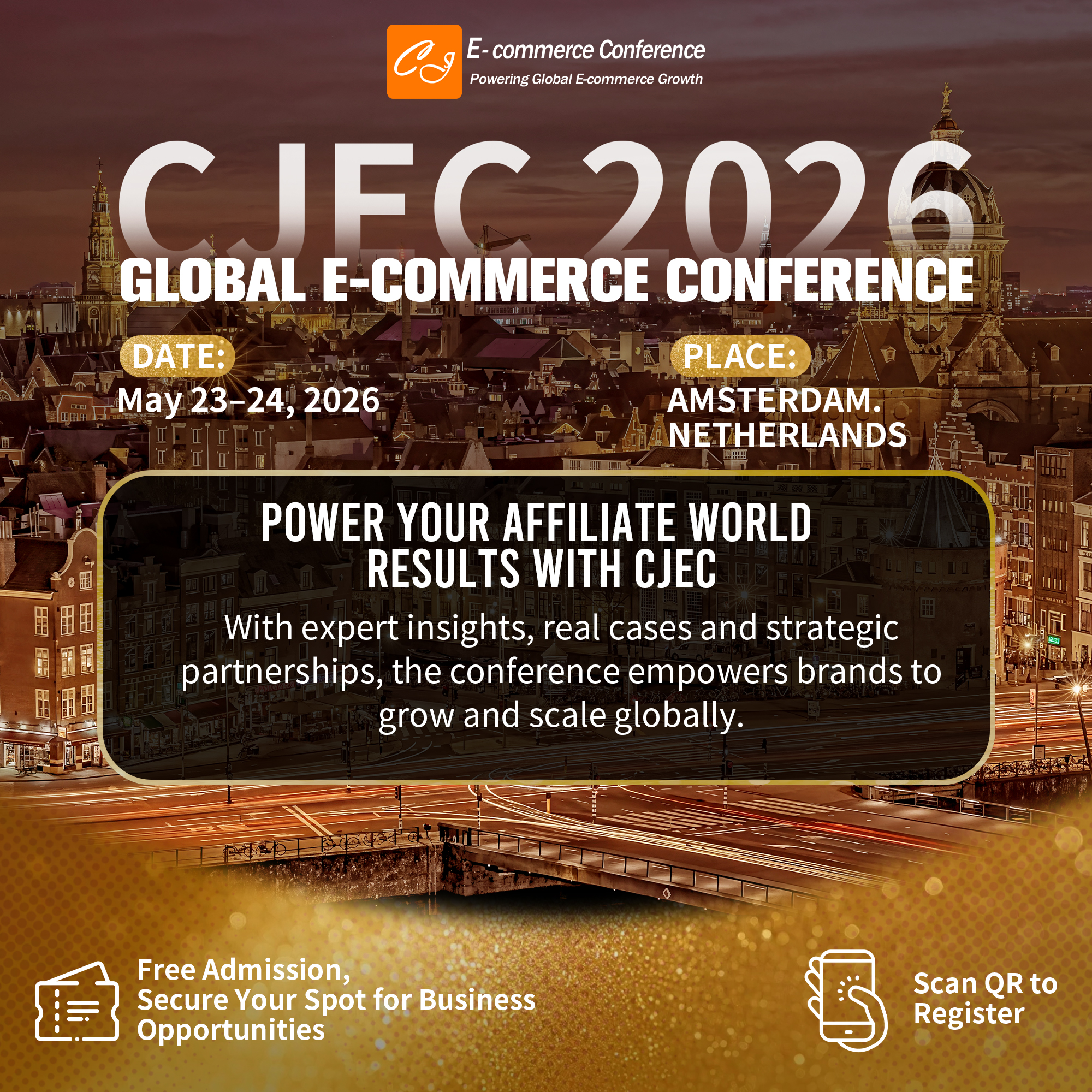 CJdropshipping.com Facebook ad: CJ Dropshipping Conference Sponsorships Now Open!