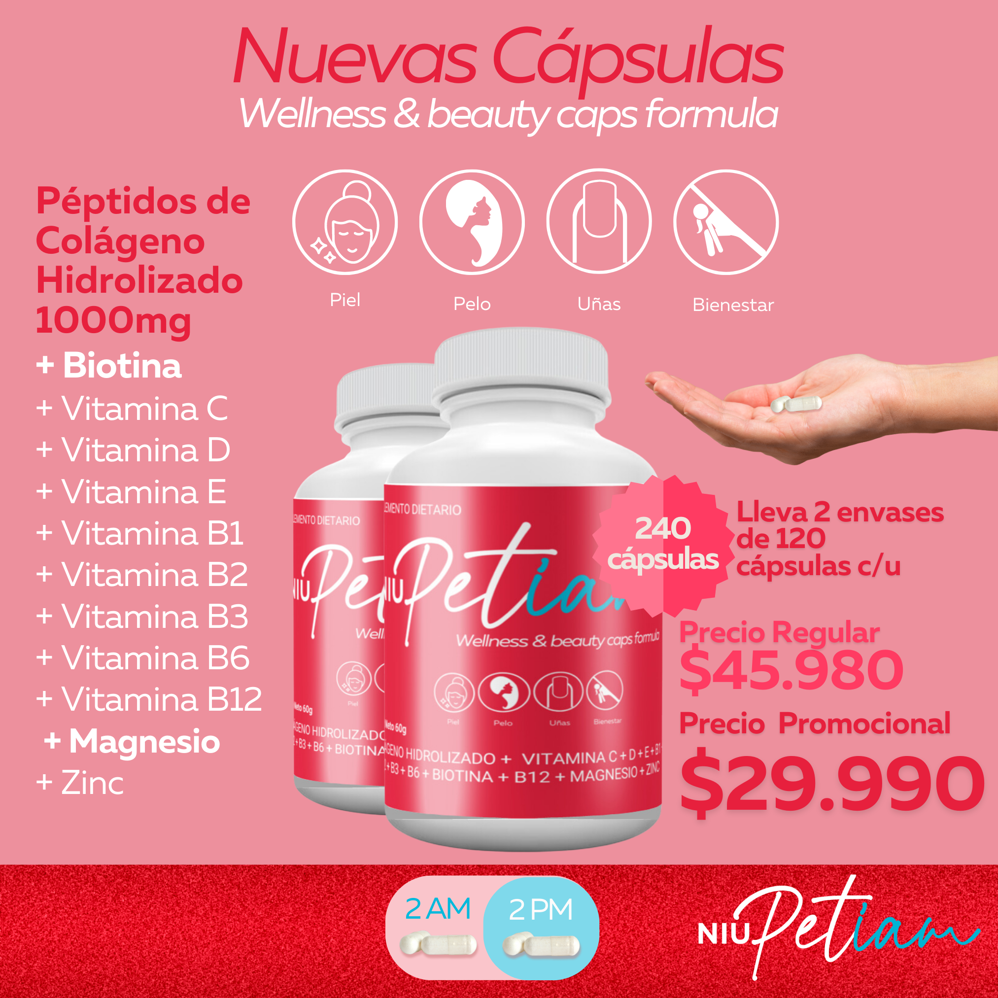 Peptiam Facebook ad: Despacho a Todo Chile