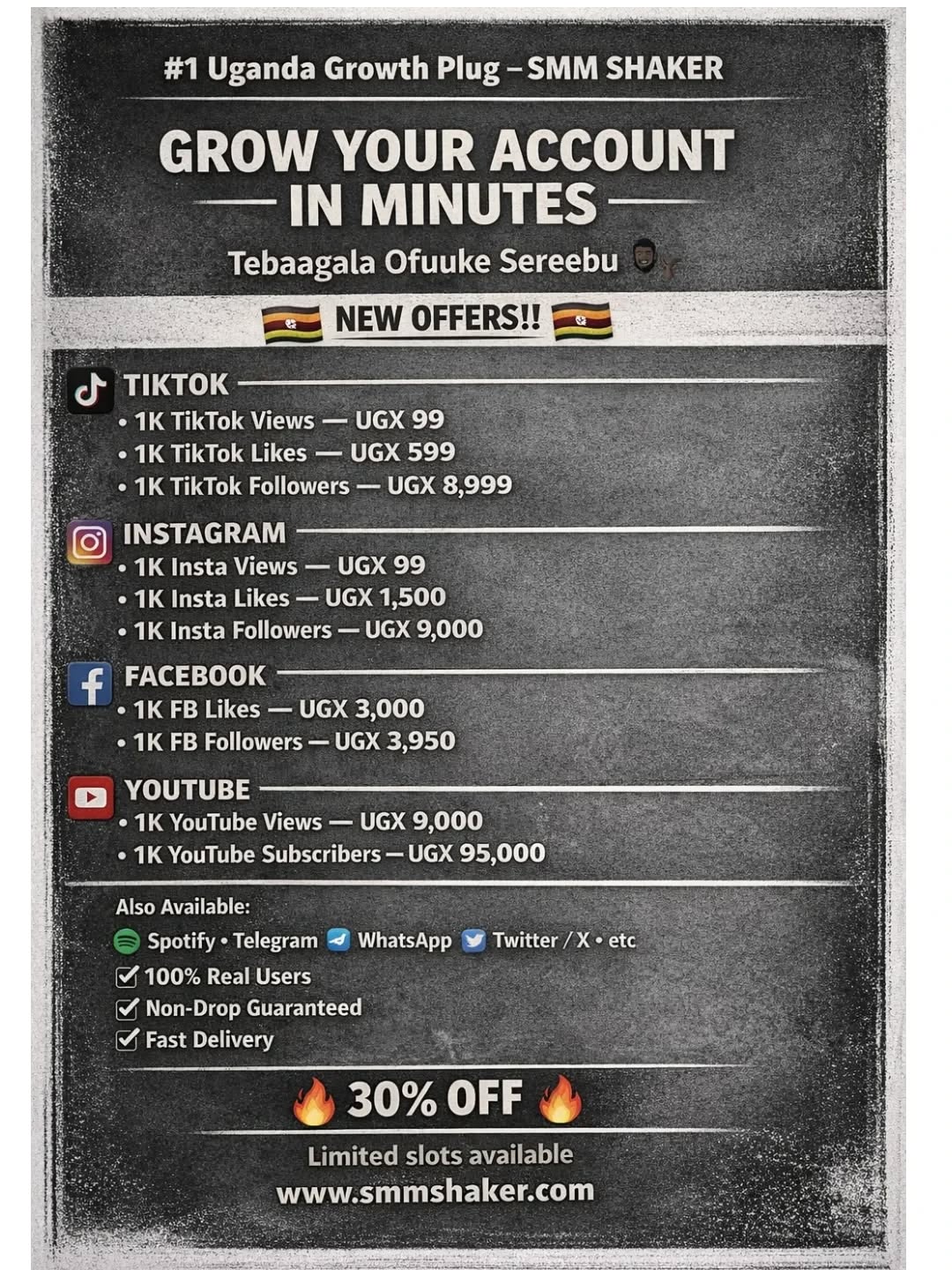 Shaker SMM Panel Facebook ad