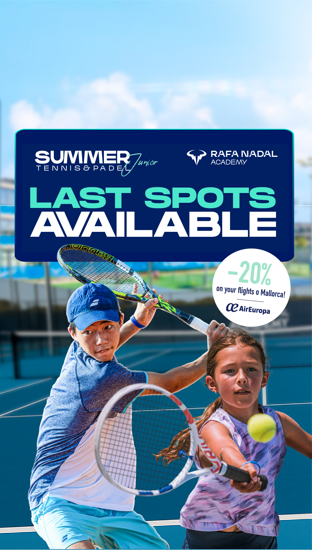 Rafa Nadal Academy Facebook ad