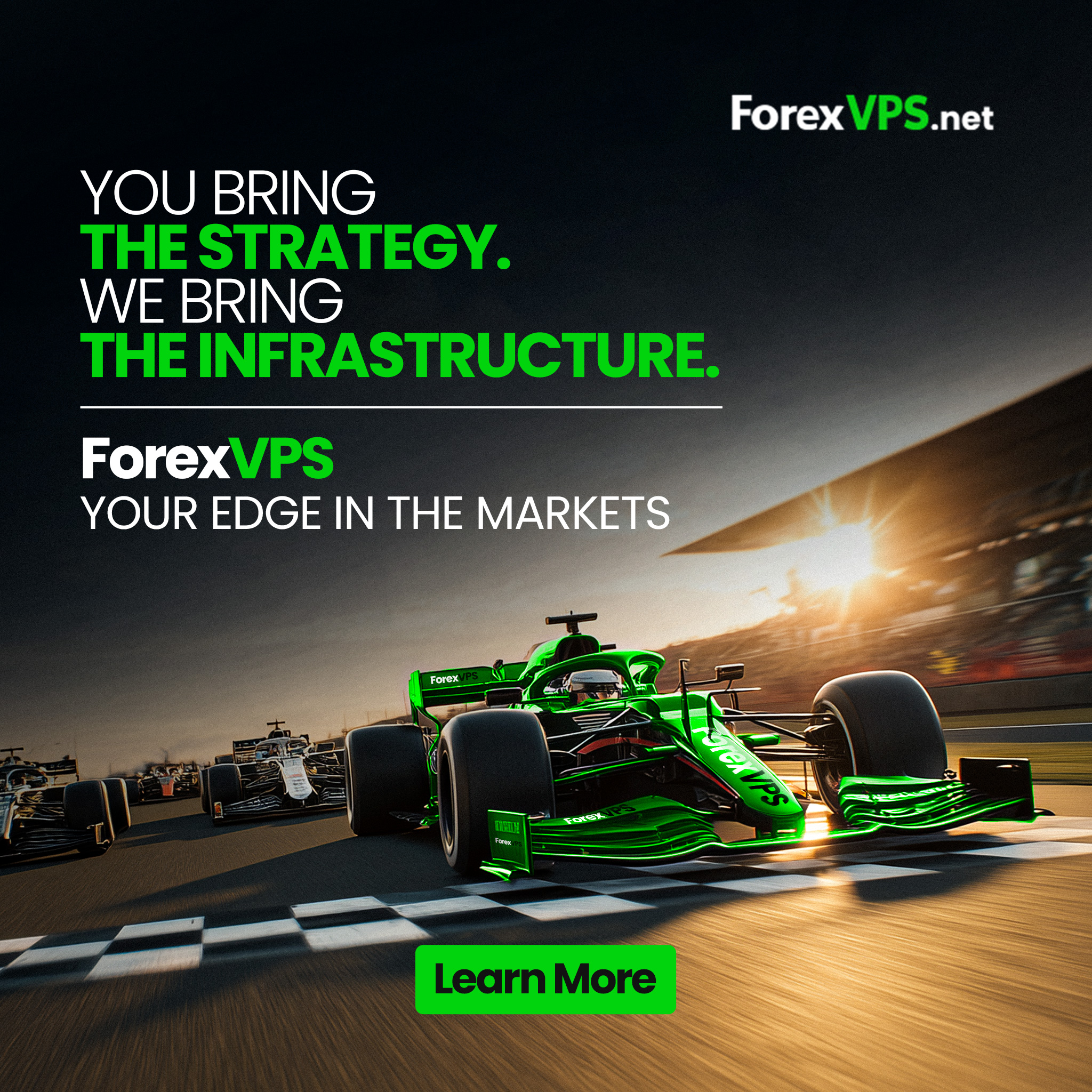 ForexVPS.net Facebook ad: 100% Uptime Guaranteed Servers