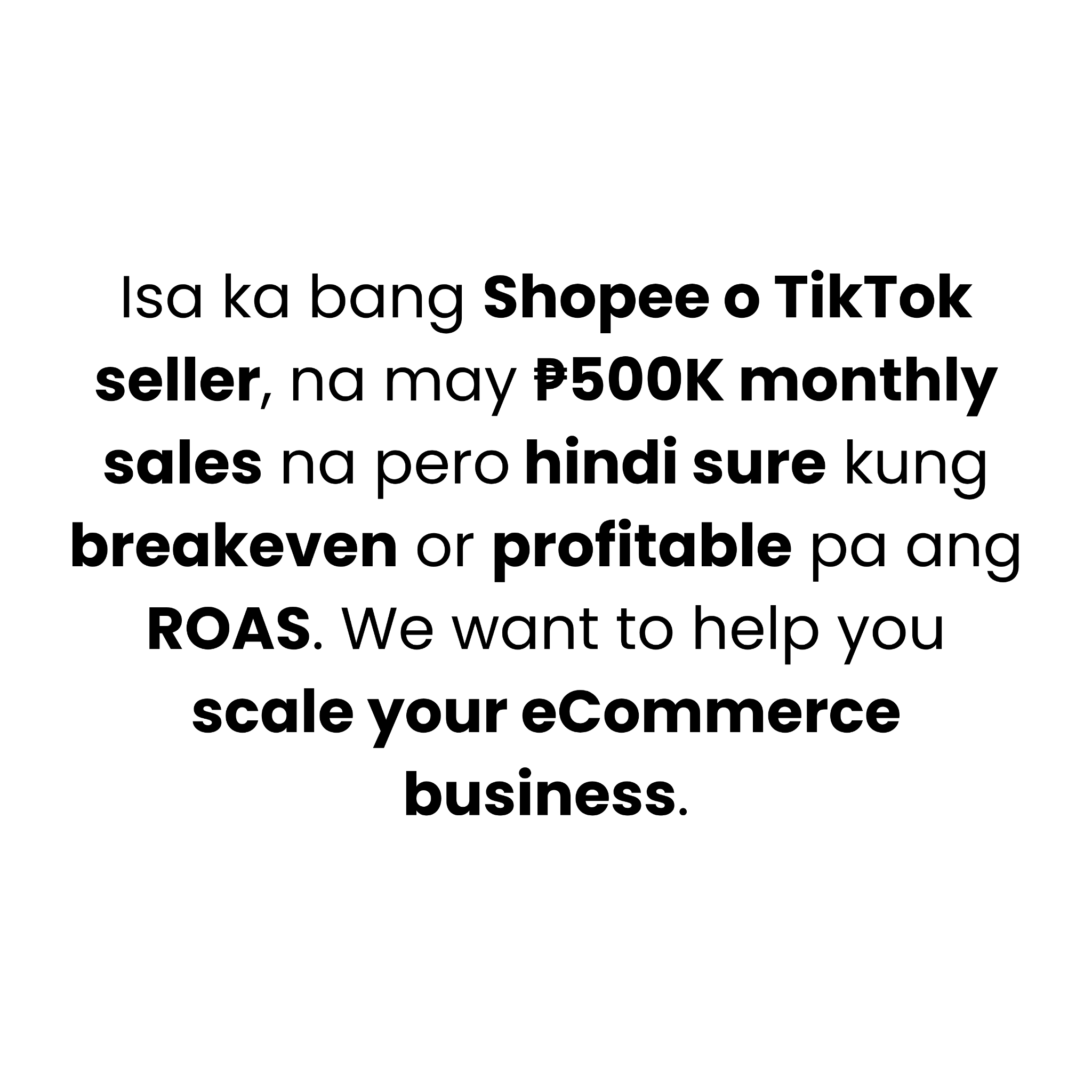 ECOM Accelerator Facebook ad