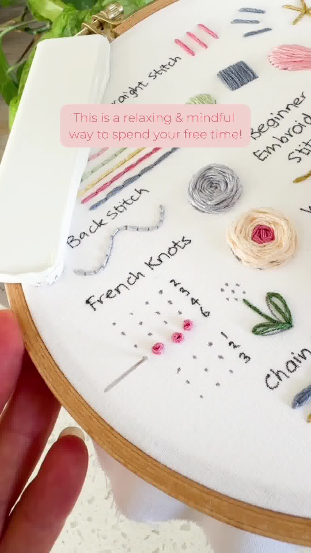 Clever Poppy Facebook ad: Embroidery Kit for Beginners
