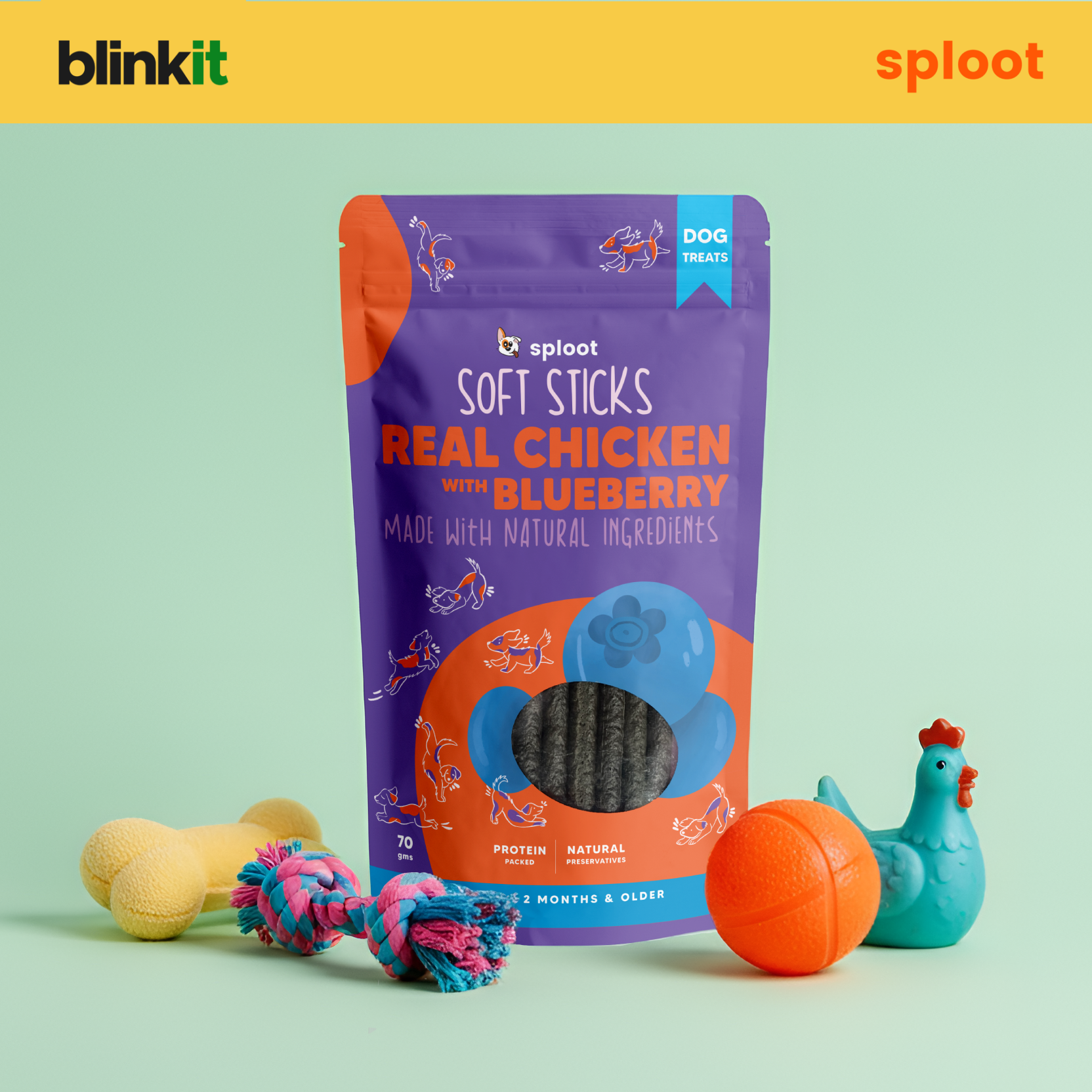 Sploot Facebook ad: Snack o’clock just got better-Sploot Treats on Blinkit.