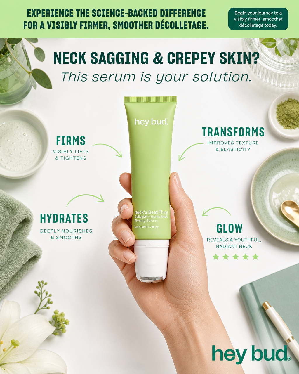 Hey Bud Skincare Facebook ad