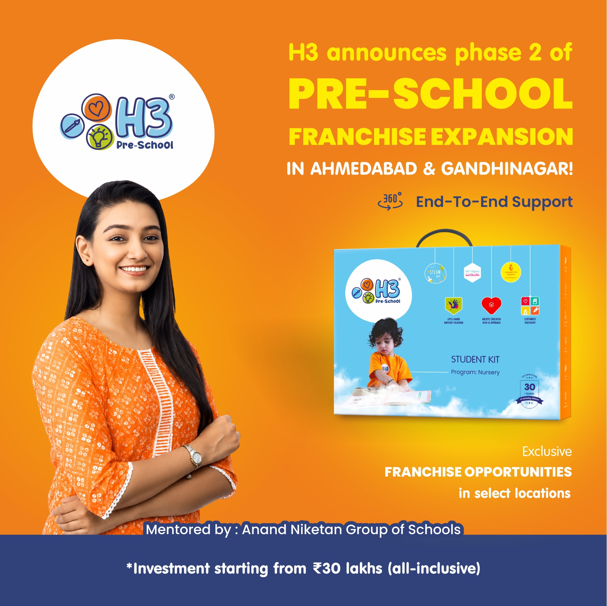 H3 Preschool Facebook ad: Be Owner Of Your Pre-School