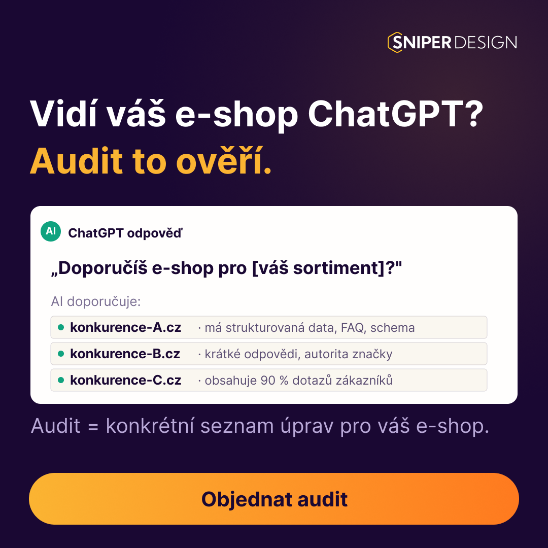 Sniper Design - Měníme krabicové e‑shopy Facebook ad: Zjistěte, jak vás vidí AI