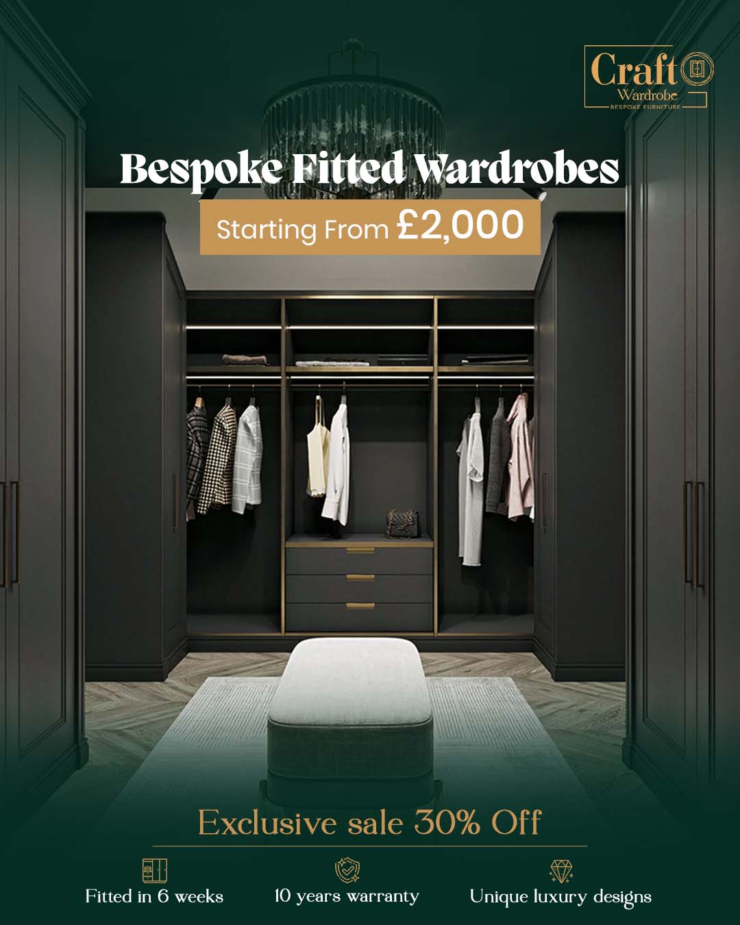 Craft Wardrobe Facebook ad: Your dream wardrobe is closer than you think……