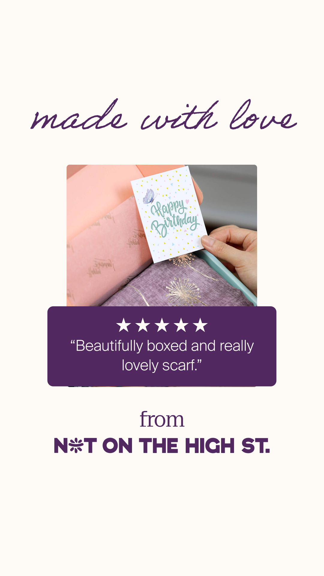 notonthehighstreet Facebook ad