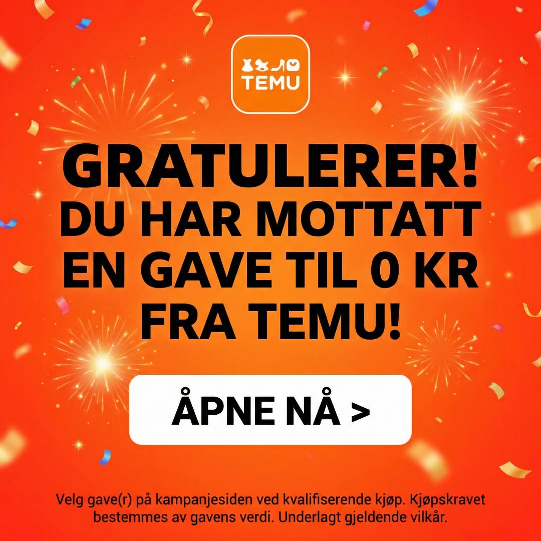 Temu Norway Facebook ad