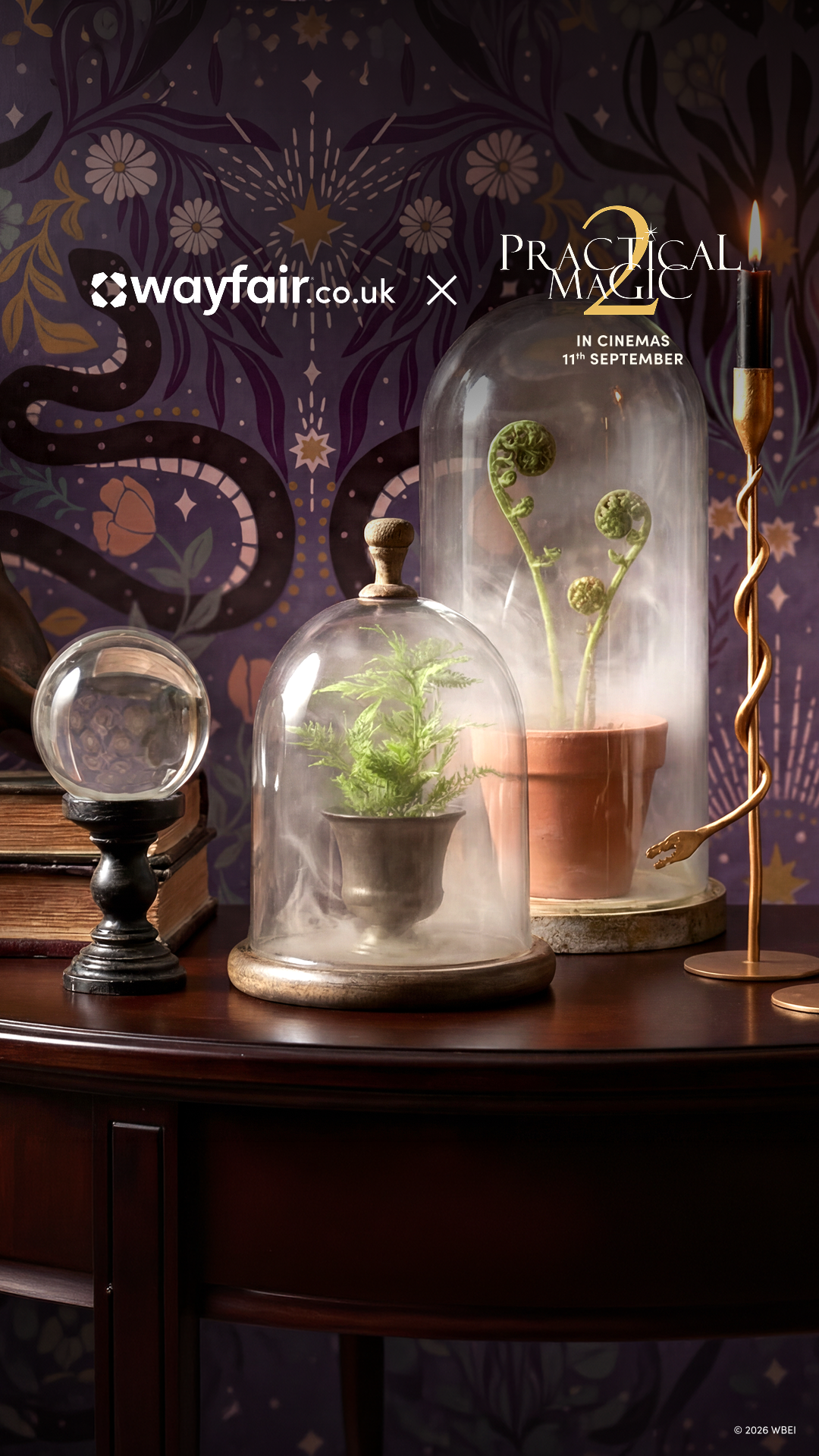 Wayfair Facebook ad: Prep your home for magic, mayhem, and midnight margaritas.