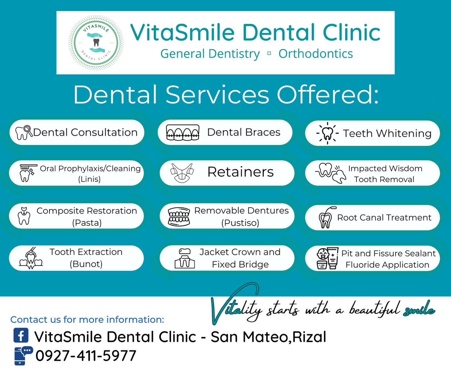 VitaSmile Dental Clinic - San Mateo,Rizal Facebook ad: VITASMILE DENTAL CLINIC SAN MATEO